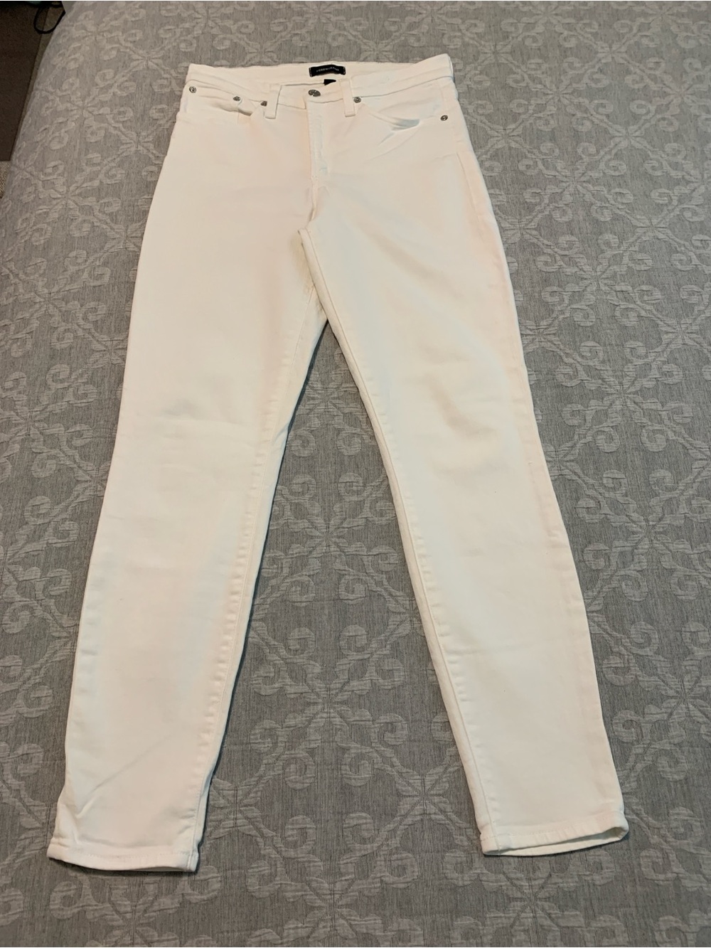 J. Crew White 9” High-Rise Toothpick Jeans (Size 29)